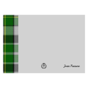 Groene Tartan & Schotse Thistle Post-It Notes
