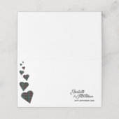 Groene Tartan Tafel Plaats Kaart of Escort Kaart (Buitenkant ongevouwen)