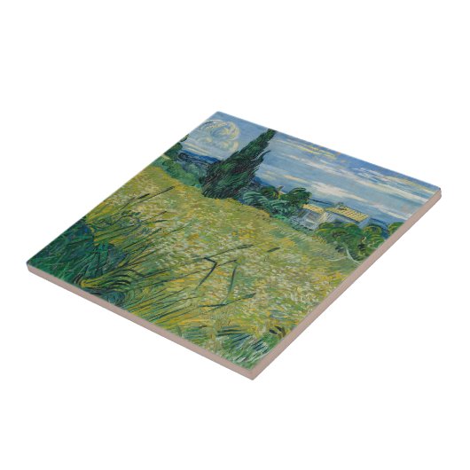 Groene tarwe | 1889 tegeltje (Zijkant)