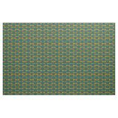 Groene Teal Tane Kleur Zwarte Abstract Tribale Ont Stof (Yard (91,4 cm))