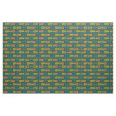 Groene Teal Tane Kleur Zwarte Abstract Tribale Ont Stof (Fat Quarter)