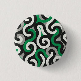 Groene Team Ronde Button 3,2 Cm