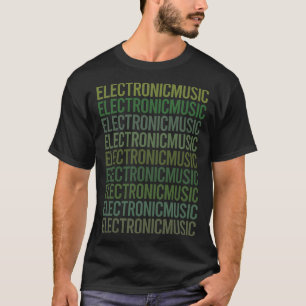 Groene Tekst Elektronische Muziek T-shirt
