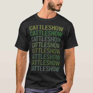 Groene Tekst Veeshow Koe Show T-shirt