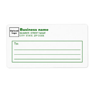 Groene Tekst Zakelijke Verzendlabel