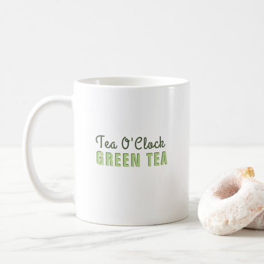Groene thee - Aangepaste koffie - Mok (Met donut)