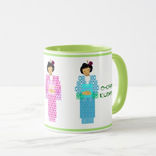 Groene thee alstublieft - Ocha kudasai Mok (Voorkant rechts)