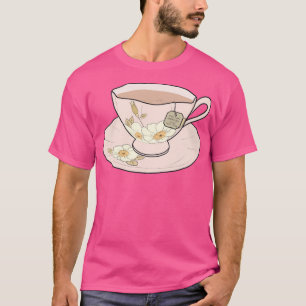 Groene thee in een theebeker t-shirt