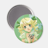 groene thee magneet (Voorkant / Achterkant)