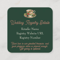 Groene theekopje Berry in Love Wedding Registry