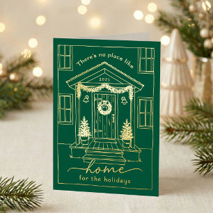 Groene Thuis voor de Feestdagen Makelaar Kerstmis