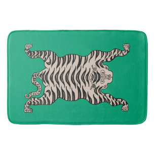 Groene tijger badmat