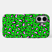 Groene tijger met roze Case-Mate iPhone case (Achterkant (horizontaal))