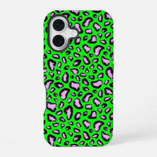 Groene tijger met roze iPhone 16 hoesje