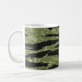 Groene tijgerstreep Camo Pattern Koffiemok (Links)