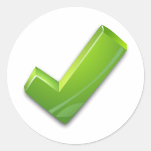 Groene Tik Sticker