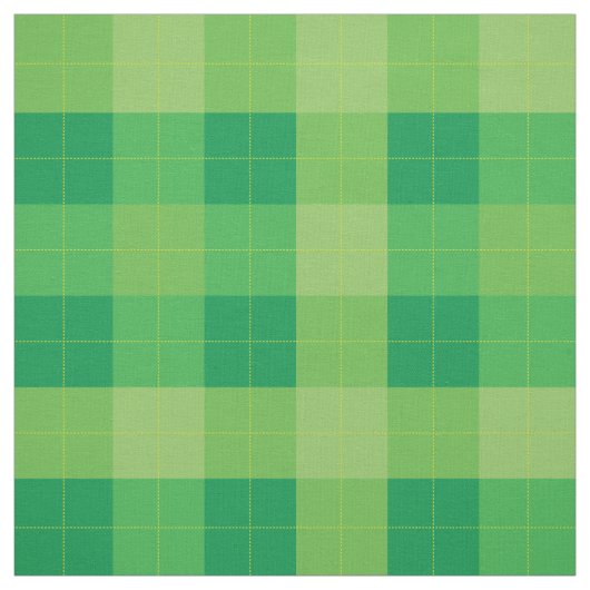 Groene tinten geruite geometrisch patroon stof (Swatch)