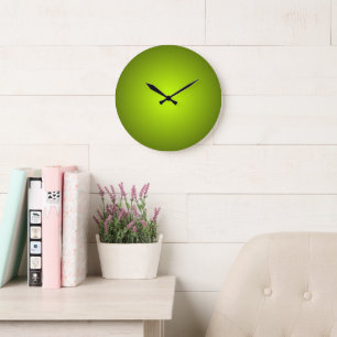 Groene tinten verloop minimalistisch grote klok