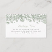 Groene Toile Enclosure Kaart Aangepaste Insert Flo (Voorkant)