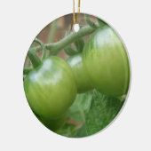 Groene tomaten - Aangepaste verjaardag Keramisch Ornament (Links)