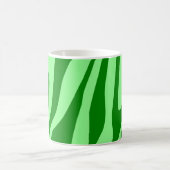 Groene Tones Tiger naadloos patroonpatroon Koffiemok (Center)