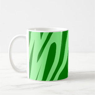 Groene Tones Tiger naadloos patroonpatroon Koffiemok