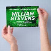 Groene toon van de reuzendienst flyer (Hand)