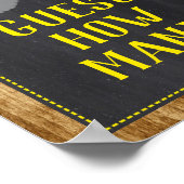 Groene tractor Baby shower raad eens hoeveel spelb Poster (Hoek)