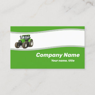 Groene Tractor - Boerderij Supply Visitekaartje