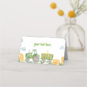 Groene Tractor Boerderij Verjaardagsfeestplaatskaa (Voorkant)