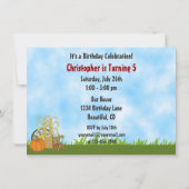 Groene tractor en rode schuur Herfst Boerderij Ver Kaart (Achterkant)