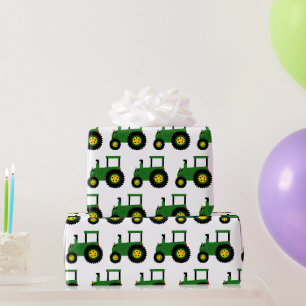 Groene Tractor Inpakpapier