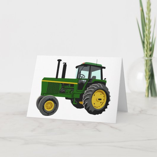 Groene Tractor Kaart (Voorkant)