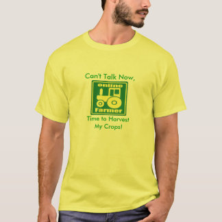 groene tractor, kan niet praten, tijd om te oogste t-shirt