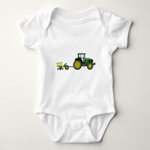Groene Tractor met Planter Cart Romper