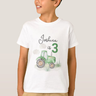 Groene Tractor Theme T-shirt - Boerderij Fun