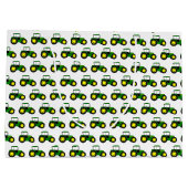 Groene tractoren grote cadeau groot cadeauzakje (Achterkant)