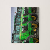 Groene tractoren legpuzzel (Verticaal)