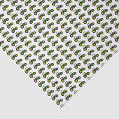 Groene tractoren tissuepapier (Detail)