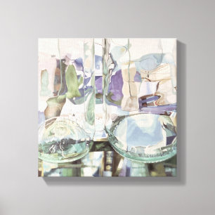 Groene transparantie canvas afdruk