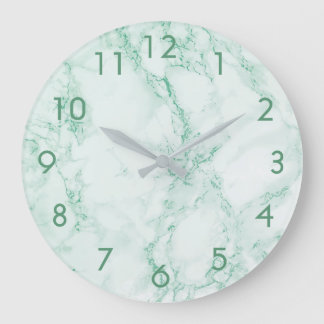 Groene trendy marmer grote klok