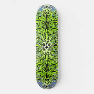 Groene Tribale Rijk ontwerp Skateboard