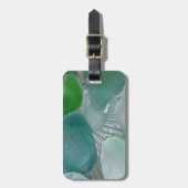 Groene trillingen Groen Zee Glass Bagagelabel (Voorkant verticaal)