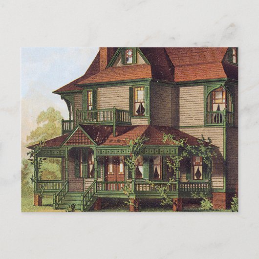 Groene Trim Briefkaart (Voorkant)