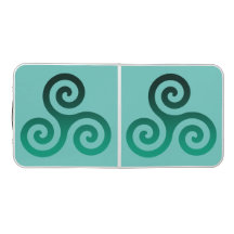 Groene Triskele Oude Keltische Symbool Munt