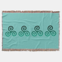 Groene Triskele Oude Keltische Symbool Munt