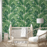 Groene tropische bananenbladeren
