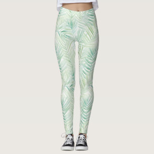Groene Tropische Bladeren Aloha Leggings