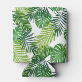 Groene tropische bladeren blikjeskoeler (Achterkant)