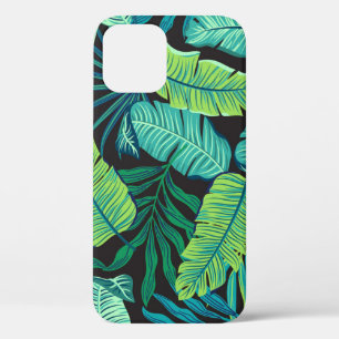 Groene tropische bladeren: motief. iPhone 12 hoesje